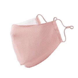Pink Plaid Double-Layer Washable Reusable Cotton Mask Cotton Mask 3ea