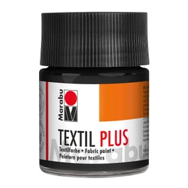 Marabu - Textil Plus, Full-Coverage Fabric Paint for Dark Fabrics, Suitable for Fabric Painting and Fabric Printing, Washable up to 40 °C After Fixing