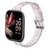 Compatible for FITVII Smart Watch Bands, 20mm, 22mm Glitter Clear