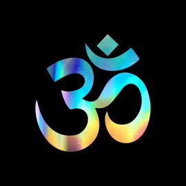 Om Symbol Sticker Vinyl Decal Notebook Car Window Laptop 4" x 4" (Holographic)