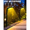OSORD Solar Pathway Lights,【2 Pack】 Solar Garden Lights Outdoor Waterproof