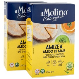 Pure Corn Starch 500g (250g, Pack of 2) 🌽 Made in Italy | GMO Free | Gluten Free | Great for Baking 🌽 by Molino Chiavazza