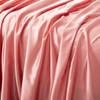 Counfeisly Satin Full Flat Sheet, Luxury and Silky Soft Bed