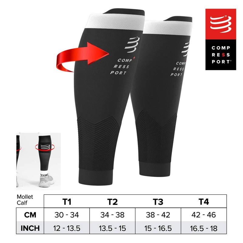 COMPRESSPORT - Compression Calf Support - R2V2 - Muscle Protection,