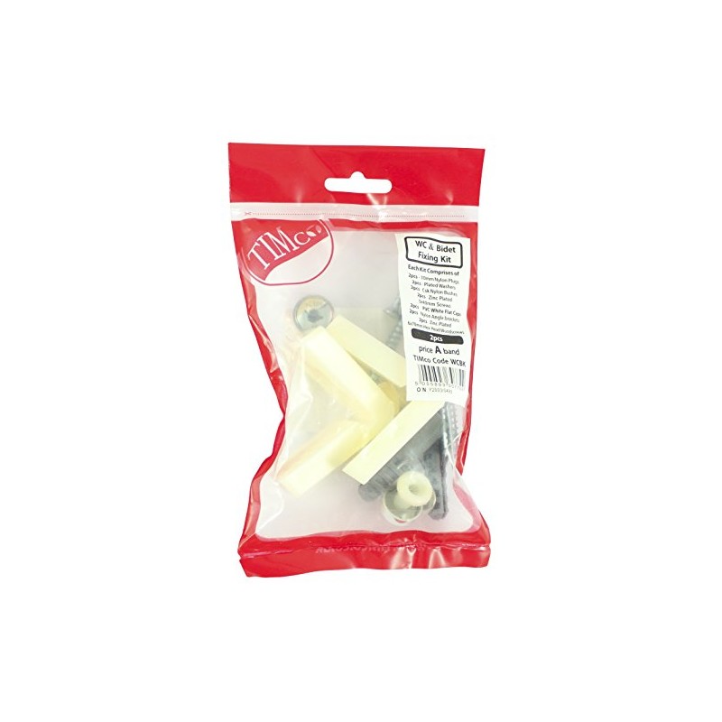 TIMCO Adjustable WC/Bidet Fixing Kit - Designed to fix WC
