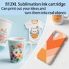 KiteiHiry KHY 812XL T812XL Sublimation Refillable Ink Cartridge Workforce Pro