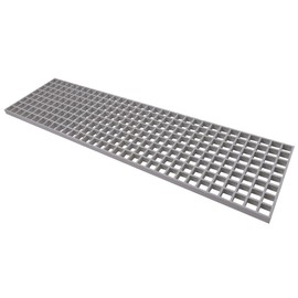 Agfabric 1x4ft Fiberglass Drain Grate 1''Thickness, Non-Slip Floors Cover, Rustless Indoor and Outdoor Drain Cover, Gray, 1pc