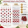 6-Pack 59-in Artificial Flower Garlands, Burgundy Halloween