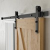 CCJH 6FT Heavy Duty Sturdy Sliding Barn Door Hardware Kit