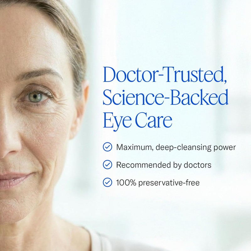 Cliradex Towelettes - Natural Face, Eyelash & Eyelid Cleanser -