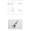 Candy Design & Works Gordon/Clip Key Ring ck-01 (one) (brass)