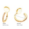 Yurielys Clip on Hoop Earrings for Women, 14K Real Gold