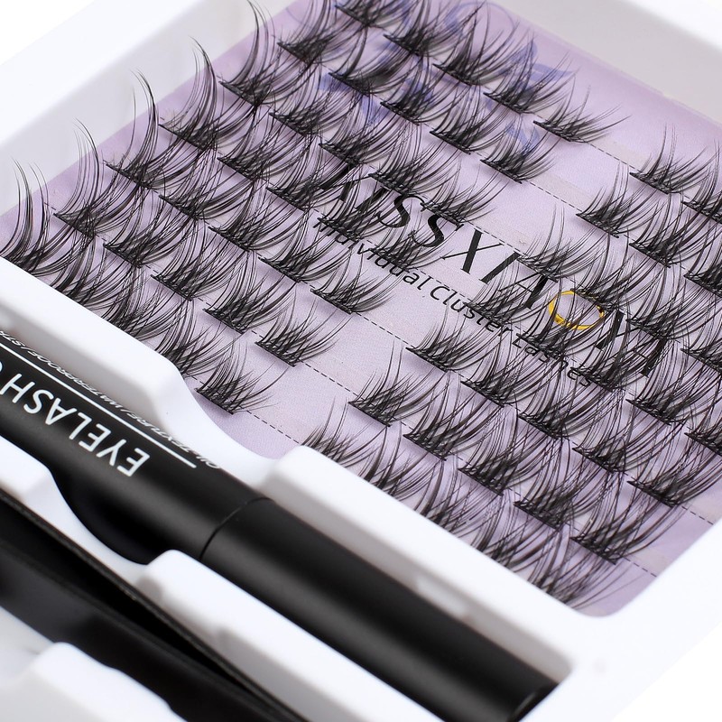 KISSXIAOYA Cluster Eyelash Extension, Lashes, Eyelash Curler, Eyelash Seal, Tweezers,