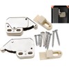 2pcs Push to Open Touch Release Lock Spring Loaded Mini