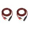 2X XLR to Banana Speaker Cable,XLR 3 Pin Female to