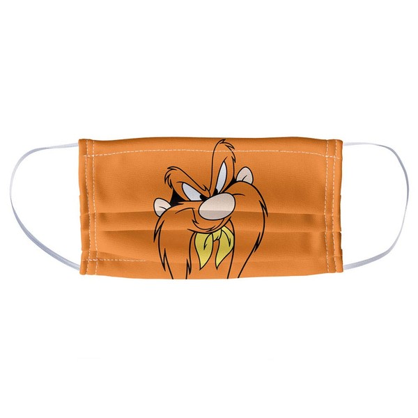 Looney Tunes Yosemite Sam Face 1-Ply Reusable Face Mask Covering,