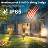 JEJOT 6 Pack Solar Lights Outdoor Waterproof,Warm White Light,2 Lighting