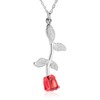 Rose Flower Urn Necklace Cremation Jewellery for Ashes for Women