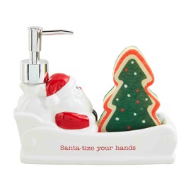 Mud Pie Santa Sled Soap Sponge Holder