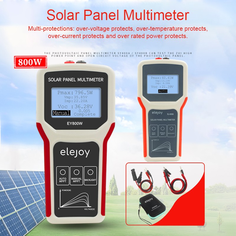 Upgrades Handheld Portable Photovoltaic Panel Power Supplys Multimeter Auto Manual
