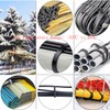 EzySup Assorted Cable Ties,Plastic Zip Ties,100/150/200/250mm,300 Pieces,Black