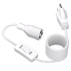 STARELO Extension Cord with Switch 3-Prong Indoor White Extension Cord,1625W