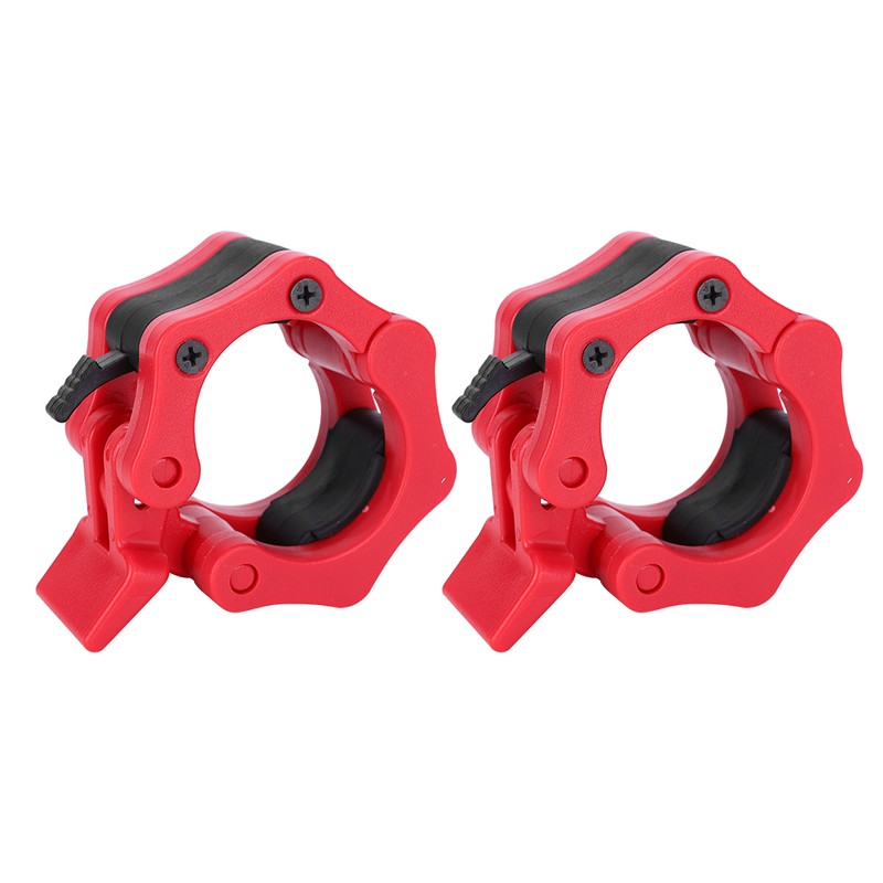 2Pcs Plastic Safe Lock Collars Clip Buckle Weightlifting Barbell Dumbbell