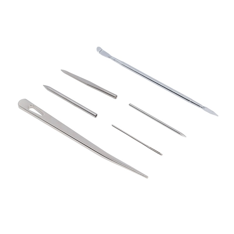6PCS Paracord Stitching Set Stainless Steel Lacing Needles Smoothing Tool