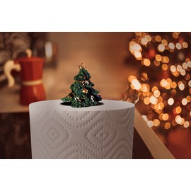 Toppers Unique Interchangeable Decorations for Kitchen Paper Towel Stand (3 Tops Pumpkin, Turkey and Christmas Tree)