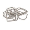 Trimming Shop 10 Pcs 25mm Welded Metal D-Ring Clasps Durable