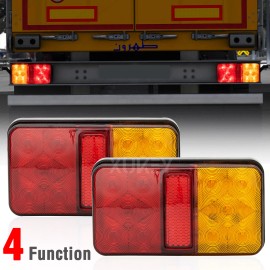 Unbranded 2x 12-30V 10LED Trailer Tail Light Rear Stop Brake Indicator Turn Signal Truck