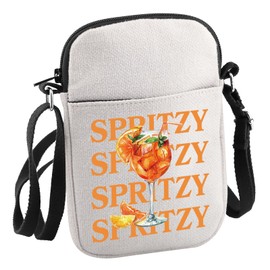 JNIAP Aperol Spritz Gift Campari Aperol Spritz Cocktail Crossbody Bag for Her Aperol Spritz Bachelorette Gift (SPRITZY C Bag)