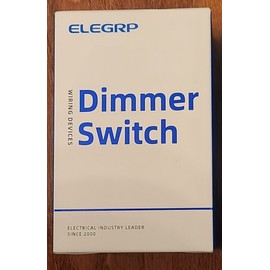 ELEGRP Single Pole Dimmer Switch, Digital Dimmer  EDM2310-WH