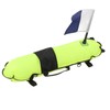 Diving Float Fluorescent Green Inflation Signal Buoy with Flag for