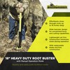 Brush Grubber 18 Inch Heavy Duty Root Buster with Manual