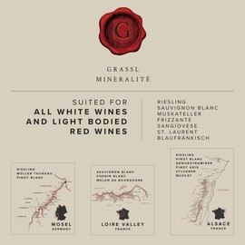 Grassl Mineralité Wine Glass, Hand-Blown Crystal Wine Glass for White Wine and Champagne Set of 2