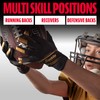 Franklin Sports Supratak Football Receiver Gloves - White/Chrome - Adult