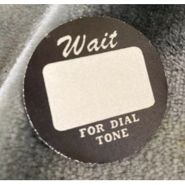 Western Electric Northern Electric ITT Reproduction 1950's vintage-style rotary telephone DIAL CARD (black & sepia) X1