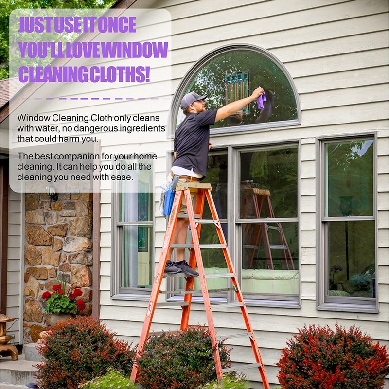 Korwex Window Cleaning Cloth, Glass Cleaning Cloth, Streaks Schatches Free.