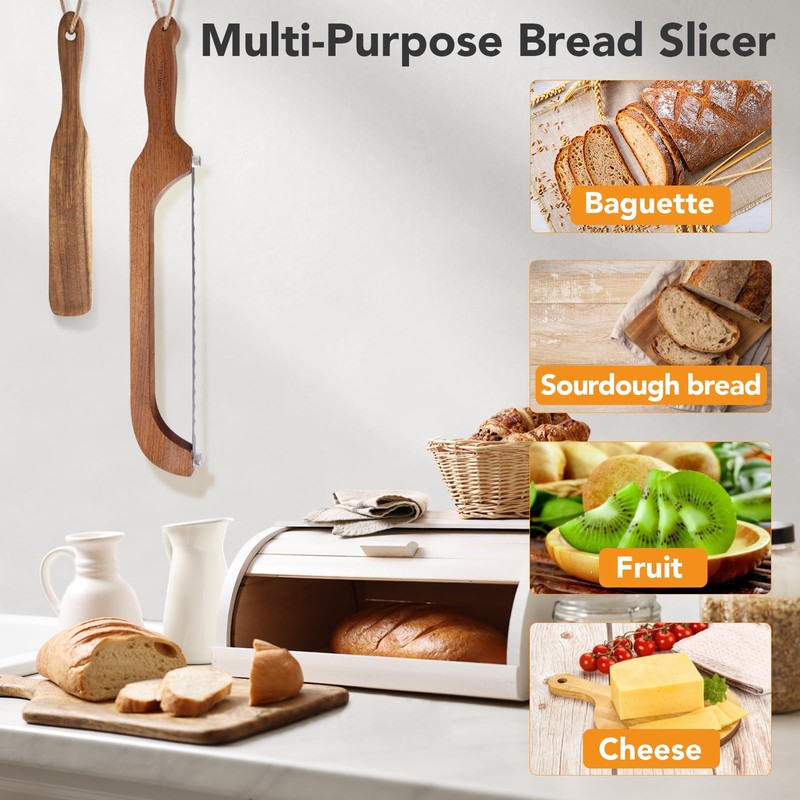 Coanto Bread Knife for Homemade Bread, Sourdough Bread Slicer with