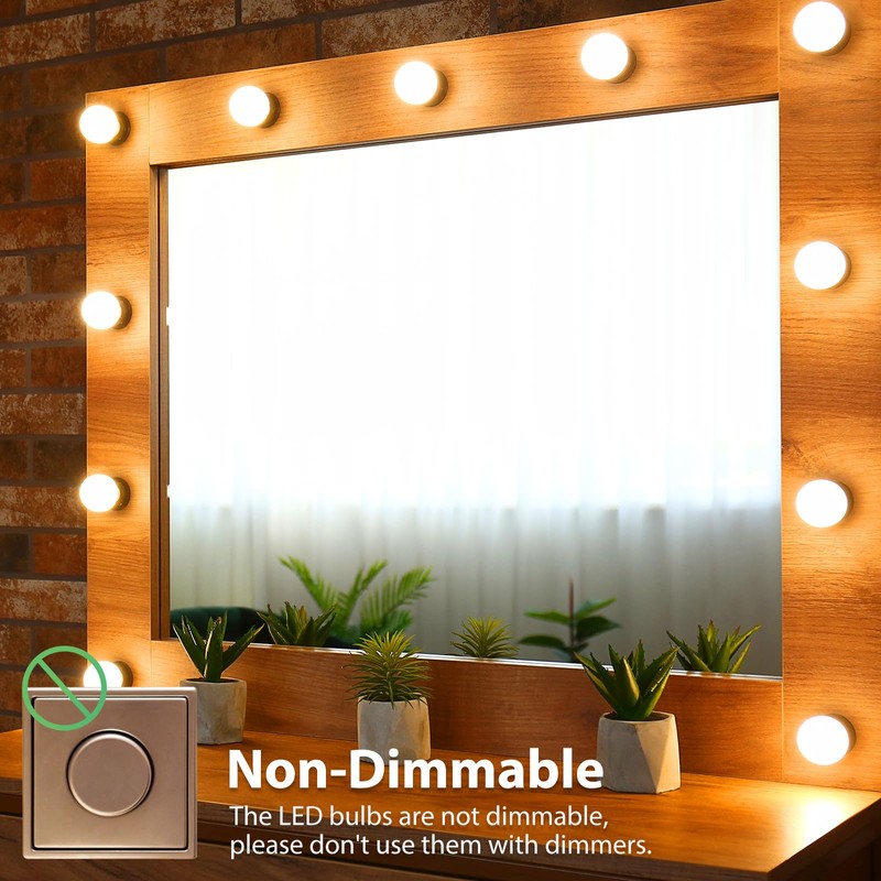 DEGNJU LED Vanity Light Bulbs, 60W Equivalent, Bathroom Light Bulbs