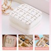 JFKJKQH Small Jewelry Box,Travel Jewelry Organizer Case with Stylish Braided