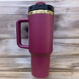 Silva lining designing 40oz stainless steel cup Water bottle 40oz bottle Stainless steel tumbler Black Tumbler Tumbler for engrave (Maroon Gold(18))