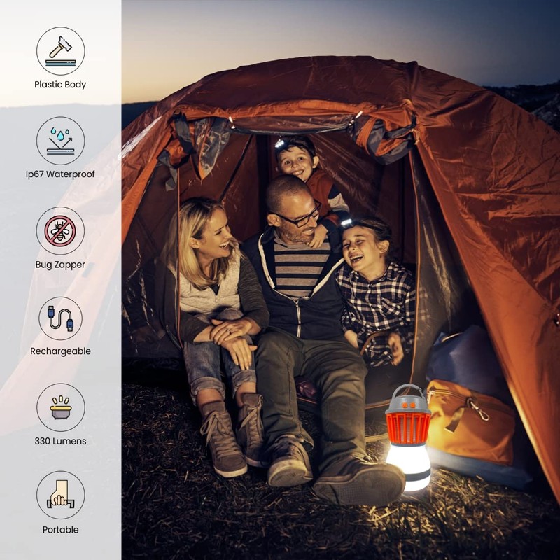GoGreen Power (GG-ZAPPY) Zappy Rechargeable Lantern with Built in Bug