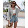 Zeagoo Womens Summer Crochet Cardigan Sweaters Lightweight Open Front 3/4