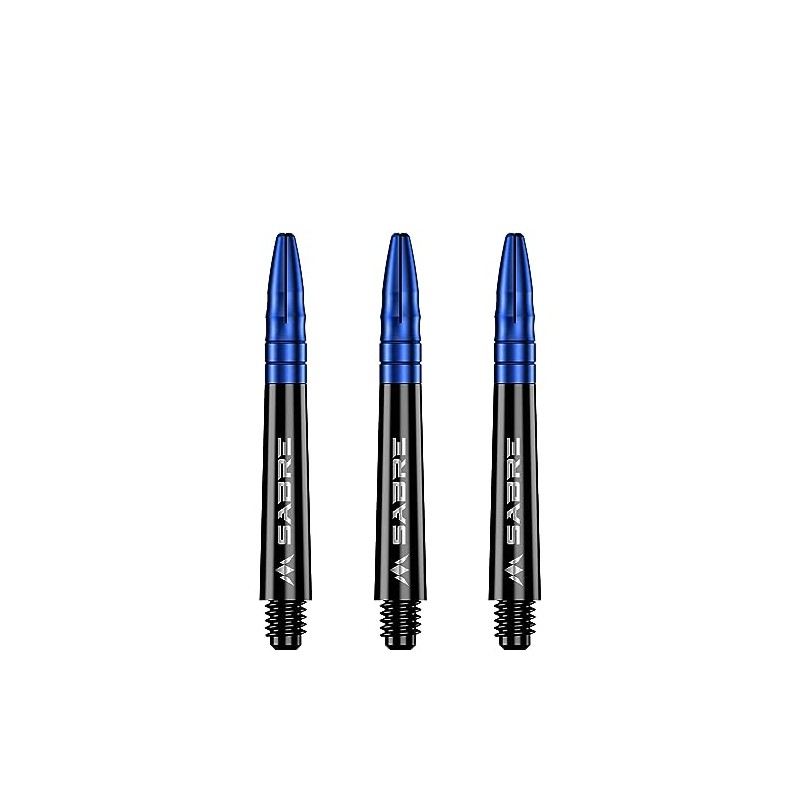 Mission Darts Sabre Shafts | Durable Black Polycarbonate Shafts with
