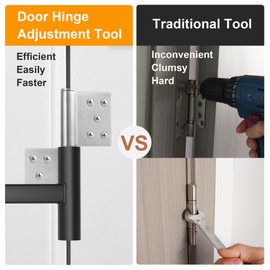 RUTU Door Hinge Adjustment Tool for Commercial Door, .134 &.180 Gauge Hinge Wrench, Professional Hinges Gap Adjusting Wrench