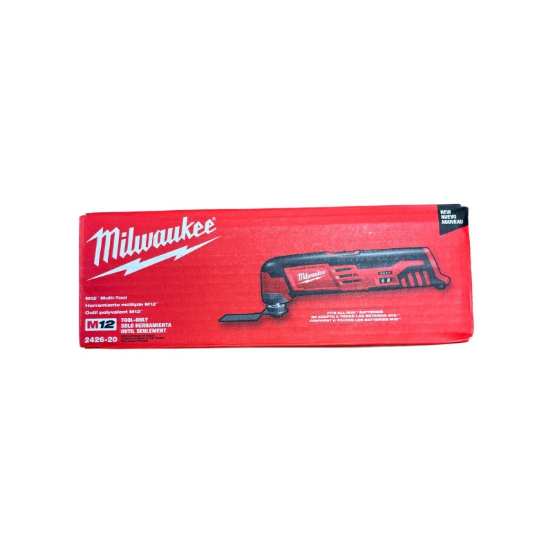Milwaukee 2426-20 M12 12V Li-Ion Cordless Oscillating MultiTool - NEW-Tool-Only