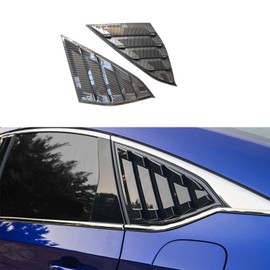 TLIFORT Side Window Scoops Louvers for Honda Accord Sedan 2018 2019 2020 2021 2022, ABS Carbon Fiber, 2pcs