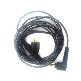 Reclable MMCX to 3.5mm Stereo Mini Terminal / Black 0.5 ft Cord EPIC Cable Compatible with MMCX Compatible with Other Series Earphones Compatible with Westone UM Pro - UE 900, ES60